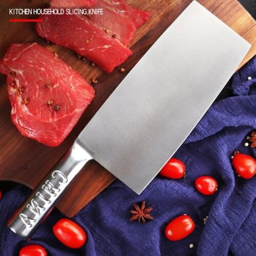 4CR13mov Stainless Steel Chinese Cleaver Chopping Kitchen Knife Chef Butcher Knives Fish Meat Vegetables Cutlery Cooking Tools