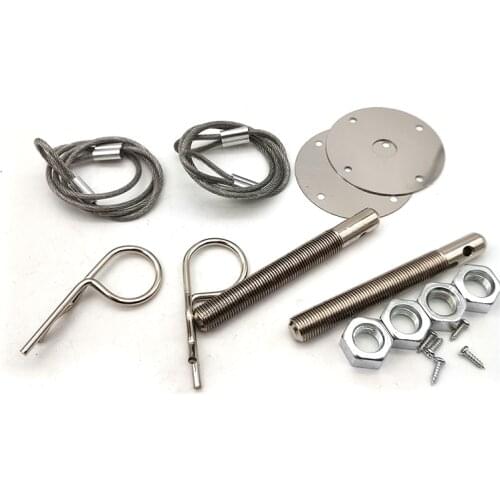 Car Hood Latch Pin Kit Racing Auto Engine Locks Bonnet Locking Hood Kit