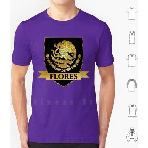 Black Flores Crest T Shirt Big Size 100% Cotton Estillo Mexicano September 16 2018 Mexican Day Dia De Independencia De Mexico