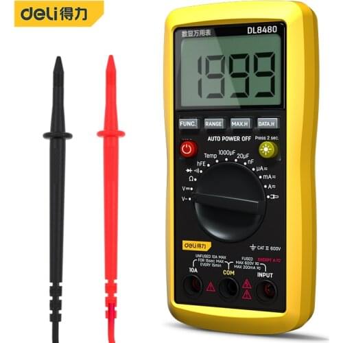 Deli8480 Digital Multimeter Electrician Tools Electrical Repair Equipment Debugging Equipment Repair Test Tools