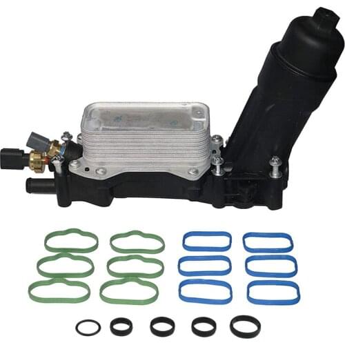 For 2014-2017 Chrysler Dodge Jeep 3.6L Oil Filter Adapter Housing with Intake Seals 68105583AF