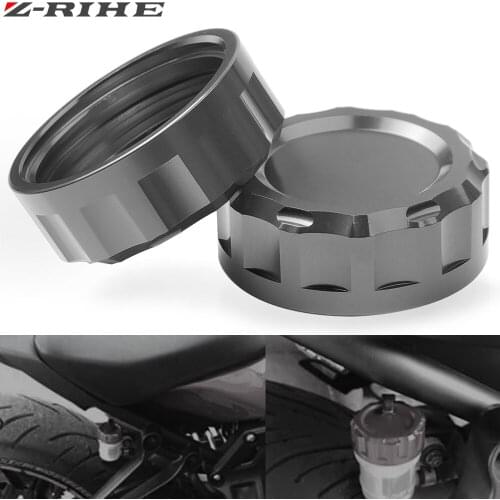 FOR KAWASAKI Z1000 Z1000SX 2010 2011 2013 Cylinder Reservoir Cover CNC billet Aluminum Rear Brake Fluid Reservoir Cap 6 Colors