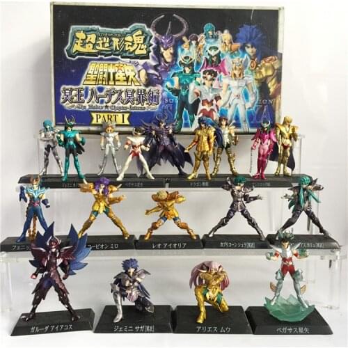Bandai Genuine Saint Seiya Gemini-SAGA Andromeda Lyra-Orphee Hyoga seiya Shiryu Phoenix Ikki Action Figure Model Toys