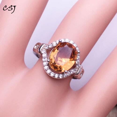 CSJ Zultanite Ring Sterling 925 Silver Created Zultanite Stone Color Change Fine Jewelry Women Wedding Engagement Party Gift
