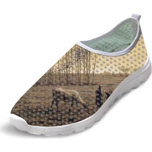 Male Causal Flats Shoes Piano Painting Art Print Light Weight Men Summer Sneakers Breathable Mesh Shoes