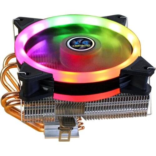 4 Heatpipes CPU Radiator Cooler 90mm / 120mm Low Profile RGB Fan for LGA 775 1155 1150 1151 1200 1366 2011 X79 X99 AMD AM3 AM4