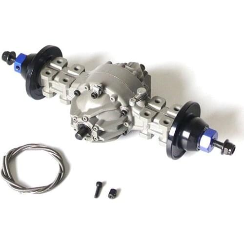 Metal Differential Rear Through Bridge for 1/14 Tamiya RC Truck Trailer Tipper Scania MAN Benz Actros Volvo Car Diy Parts