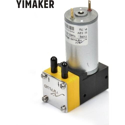 YIMAKER 1Pc Micro Vacuum Pump DC 12V 50Kpa Pumping Electric Air Sampling Liquid Pump Diaphragm Pumps