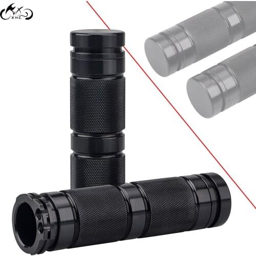 Motorcycle Aluminium CNC Cut 1'' Handlebar Hand Grips For Harley Dyna Street Electra Glide FLHT FLHX Sportster XL/XR 1996-2017