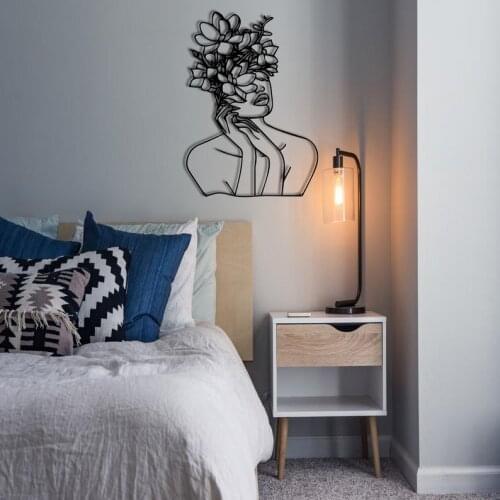 Love Line Wall Art, Woman Metal Wall Art, Minimalist Art, Geometric Metal Wall Decor, Home Decoration, Wall Hangings, Interior