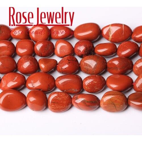 Natural Stone 8-10 mm Irregular Red Jaspers Stone Beads For Jewelry Making Bracelet Necklace 15 inches Wholesale