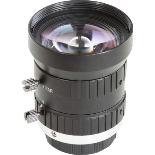 C-Mount Lens for Raspberry Pi HQ Camera, 5mm Focal Length with Manual Focus and Adjustable Aperture