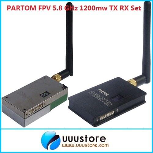 PARTOM FPV 5.8GHz 5.8G 1200mw Wireless Video System Long Range Transmitter Receiver TX RX set