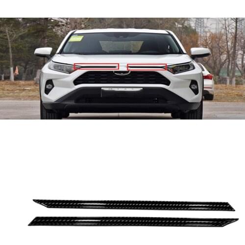 For Toyota RAV4 RAV 4 2019 2020 Exterior Refit Front Hood Billet Racing Grill Grille Cover Trim Upper Grille Decoration Frame
