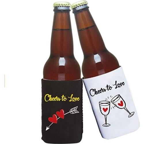 Personalised Sublimation beer bottle stubby holder custom printed for wedding gifts