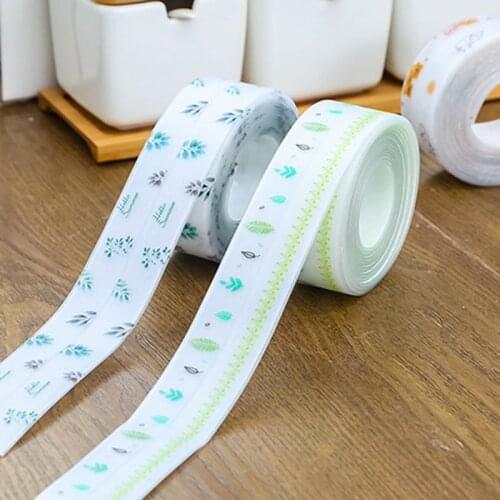 Mildew-proof Self-adhesive Transparent Kitchen Stove Sink Corner Line Stick Strip For Toilet Corner Acrylic Waterproof Tape