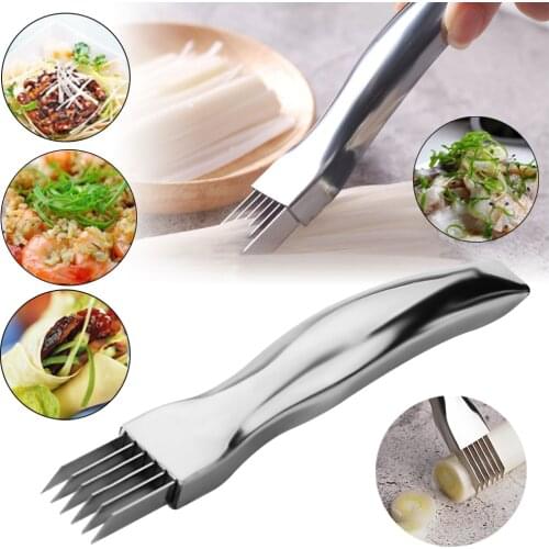 Shallot Shred Slicer Spring Onion Cutter Scallion Shredder Coriander Mincer Garlic Bulb vegetable Cutting Device Kitchen 2