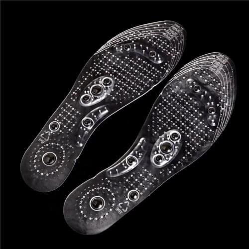 1Pair 27cm Massage Insoles Breathable Shoes Pad Magnetic Acupoint Magnetotherapy Pad Shoes Soles Inserts Foot Care Tool