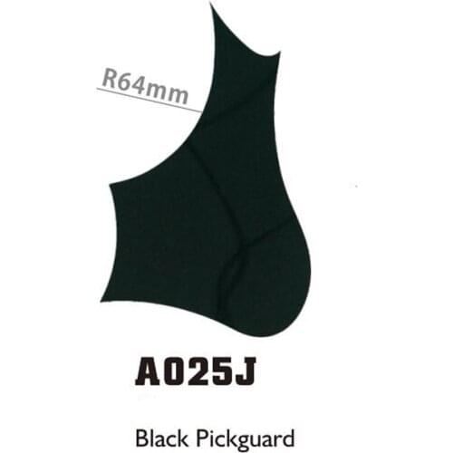 10pcs Alice A025J Black Imported Film 40" 41"Acoustic Guitar Pickguard Pick Guards Self Adhesive R64mm
