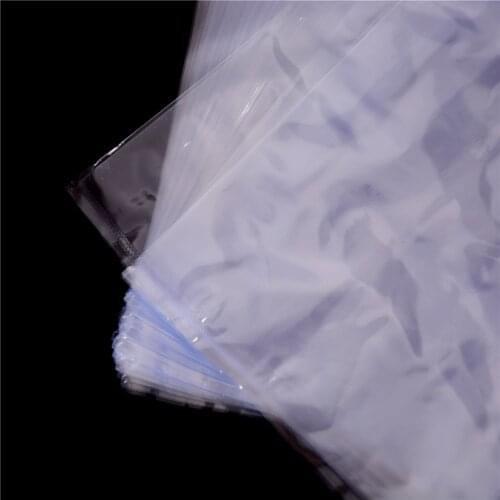 100Pcs/lot3 size Plastic PVC Heat Shrink Open Top Clear Cosmetics Packaging Polybag Film Storage Bag 10*15cm, 12*17cm, 15*25cm