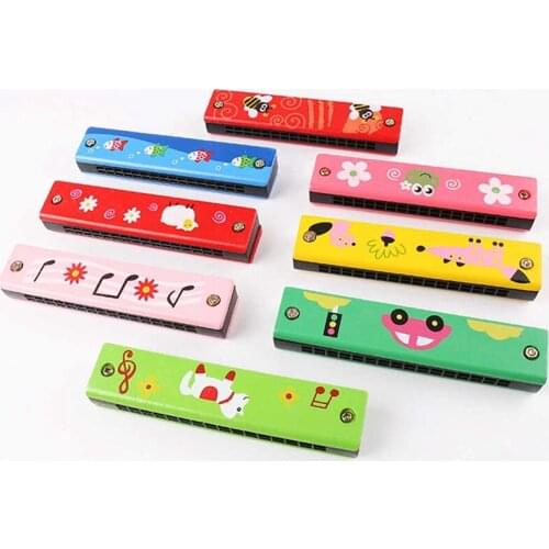 16 Holes Children Wind Instrument Cute Harmonica Musical Instrument Baby Kids Early Educational Toys Fashion Birthday Gifts