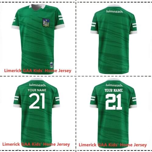 2021 Limerick GAA Kids' Home Jersey 2021/22 IRELAND LIMERICK TRAINING RUGBY KIDS JERSEY size 16--26