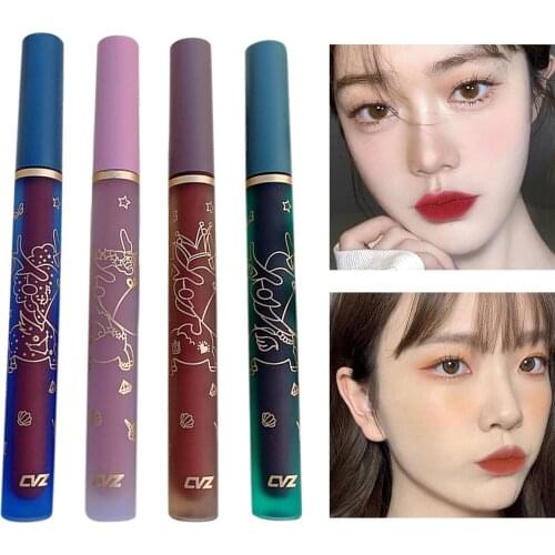 4pcs Liquid Lipstick Lip Glaze Set Long-Lasting Wear Non-Stick Cup Not Fade Waterproof Lip Gloss for Women