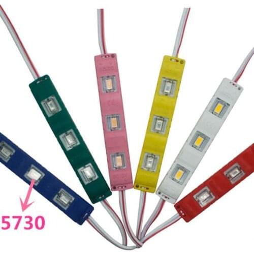 5730 LED Module 12V Injection Molding Module clear lens waterproof IP65 red green blue Yellow Pink Warm white