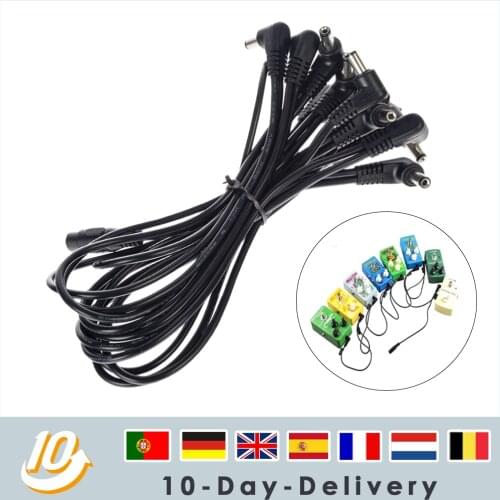 Pedal Power Supply DC 9V 2A UL Listed Tip Negative Low Noise for Guitar Effect Pedals (3 6 8 11 Way Chain)
