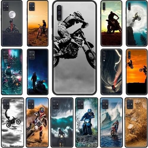 Moto Cross Motorcycle Sport Phone Case for Samsung Galaxy A51 A71 A21s A31 A41 M31 A11 M51 A12 M31s A01 A91 M11 A42 A32 5G Cover