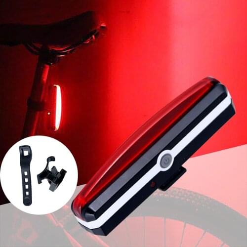 Coolist USB Bike Rear Tail Light LED Bicycle Remind Safety Smart Rechargeable Lamp Outdoor Night Tail Light Safety Warning Light