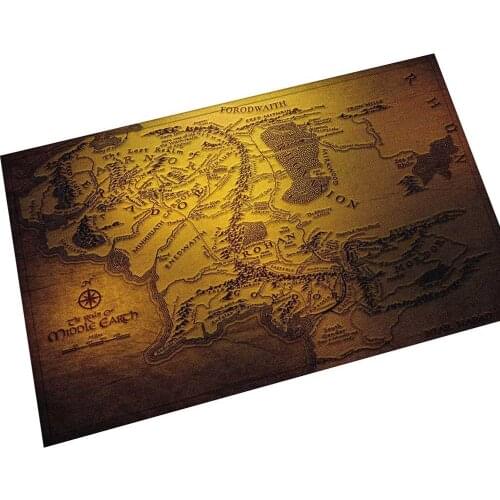 Magic Map House Doormat Door Mat Floor Rug Mat Carpet Rug Home Carpet Hotel Living Room Mat Anti Slip Gift