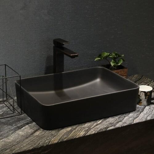 Jingdezhen factory directly art hand painted ceramic washbasin material ceramic bathroom washbasin bowl