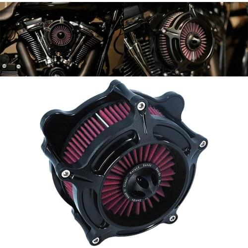 RSD Turbine Air Cleaner Matte Black Intake Filter For Harley Sportster XL 883 Dyna V-Rod Softail Fat Boy Touring Ultra FLHR FLHX