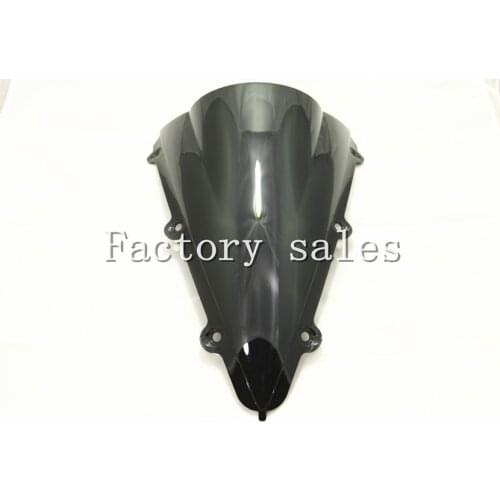 HotSale For Yamaha YZF1000 R1 2004 2005 2006 Black Windshield WindScreen Double Bubble 04 05 06 CC RR YZFR1 YZF 1000