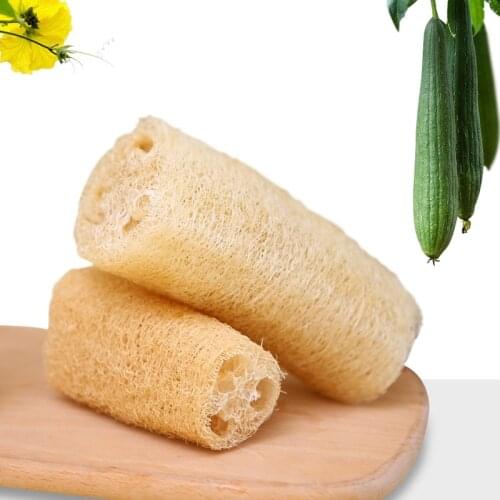 10-15cm Natural Luffa Sponge Kitchen Anti-oil Cloth Scrubber Dish Bowl Cleaning Brush Loofah Bath Sponge Ground Luffa Plant