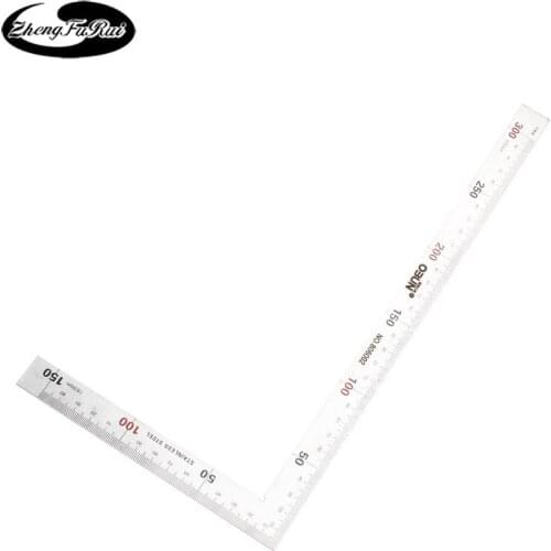Manufacturers source L-shaped 90 degree thickened turning ruler 30/50 woodworking steel angle ruler