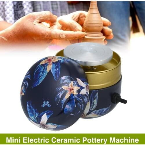1500Rpm Mini Pottery Wheel Electric Wheel Diy Clay Tool Clay Plastic Machine For Tray Adult Children Ceramic Art (Red)