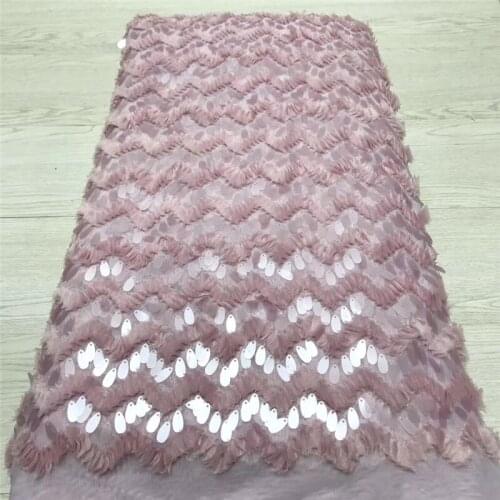 Latest french Lace Fashion nigerian lace fabrics for wedding african french lace fabric high quality with Sequins BZL-12.1716