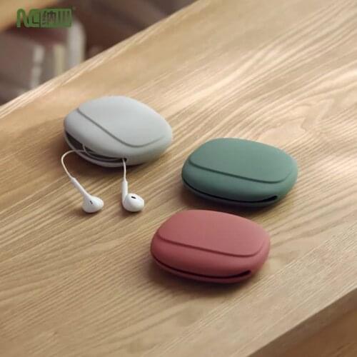 The Latest Convenient and Durable Mobile Phone Headset Data Cable Storage Bag Silicone Mini Storage Box Cute Coin Purse
