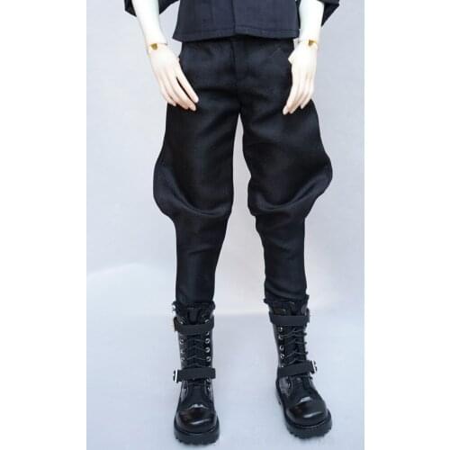 BJD doll pants suitable for 1-3 1-4 uncle size doll pants mens black personality trousers doll accessories