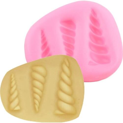 Unicorn Silicone Mold DIY Party Fondant Cupcake Topper Molds Cake Decorating Tools Chocolate Gumpaste Resin Clay Candy Moulds