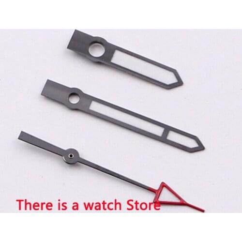 Bliger Black edge white color red arrow Luminous Watch Hand Fit For MIYOTA 8205 8215 821A DG2813 Automatic Movement