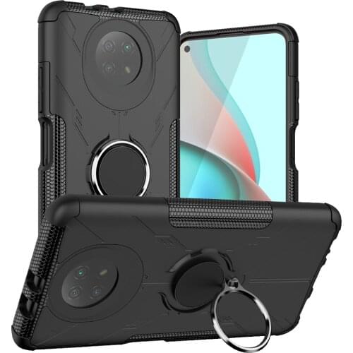 Shockproof Shell For Redmi Note 9 5G Case Dual Armor with Stand Hard Silicone Cover For Xiaomi Redmi Note 9T 5G Phone Case