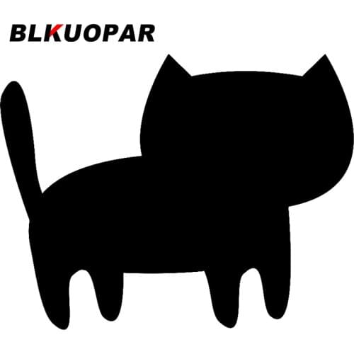 BLKUOPAR Kitty Icon Car Stickers Sunscreen Decals Fashionable Vinyl Material Trunk Waterproof Suitcase JDM Accessoires Decor