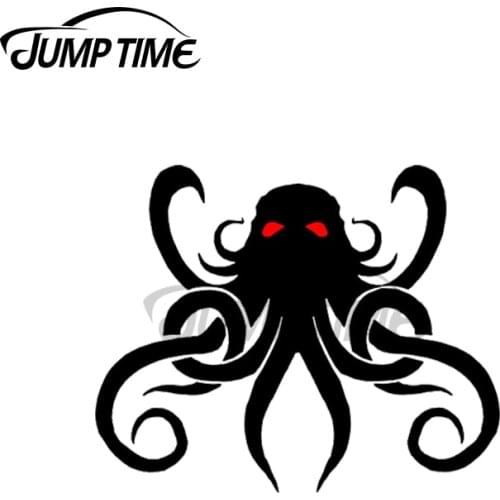 Jump Time 13 x 7.8cm For Great Old One Cthulhu Car Stickers Waterproof Scratch-proof Custom Printing Bumper Trunk Truck Decal