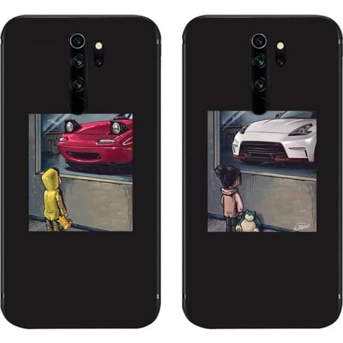 YJZFDYRM JDM Cool car Soft Phone Case Cover for Redmi Note 9 8 8T 8A 7 6 6A Go Pro Max Redmi 9 K20