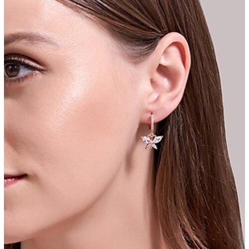 2020 Novelty womens earrings fashion butterfly for women animal sweet colorful stud earrings girls jewelry