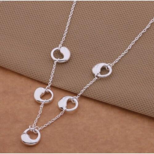 AN552 Hot sterling Necklace fashion jewelry pendant /awqajnxa bbuajtba silver color