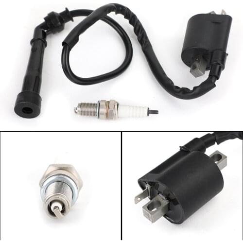 Artudatech Premium Ignition Coil Spark Plug fit for Yamaha Raptor 660R YFM660R Grizzly 660 Parts